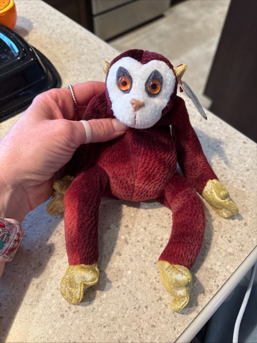 Ty Beanie Babies Zodiac Collection 8 Monkey 2000